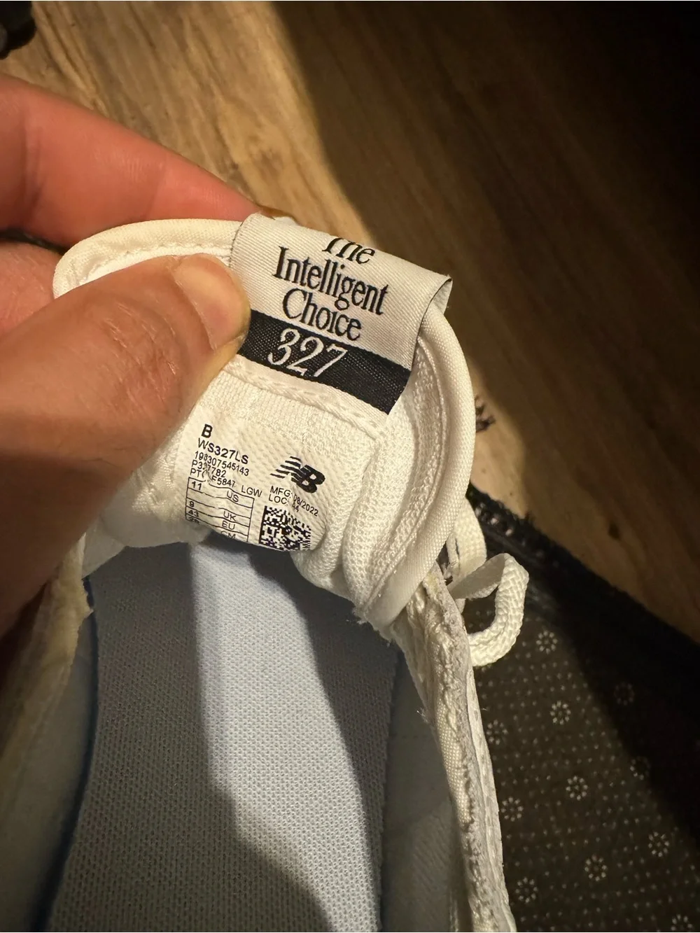 New Balance Women's White Sneakers with Gum Soles